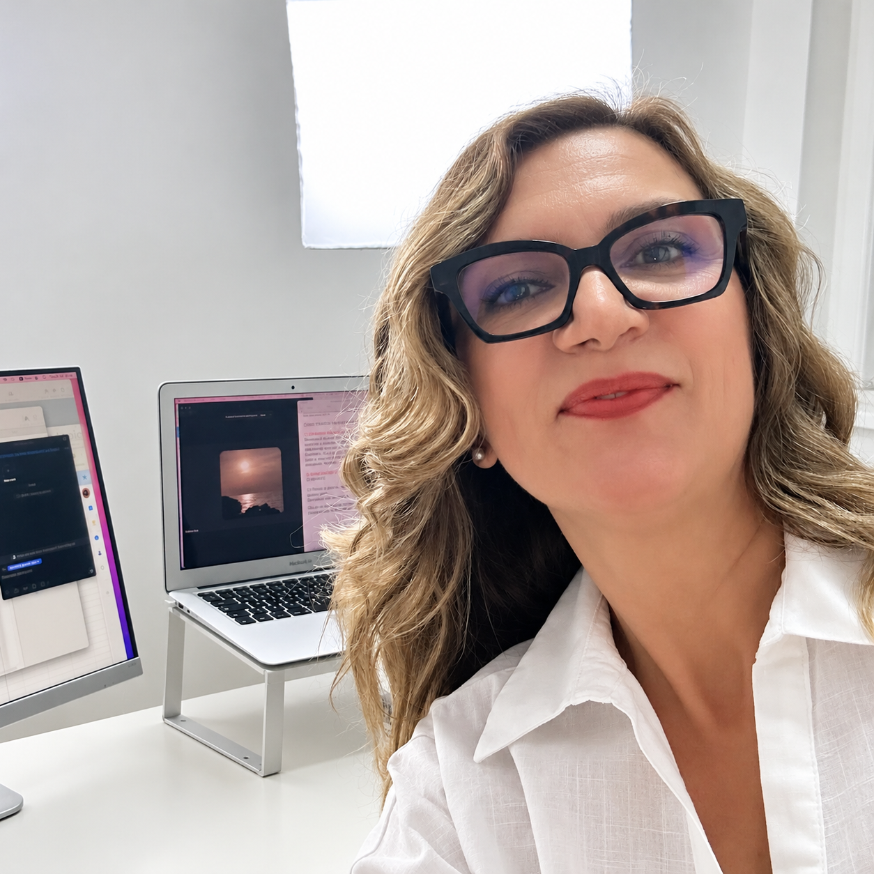 Biljana Todic nel suo studio